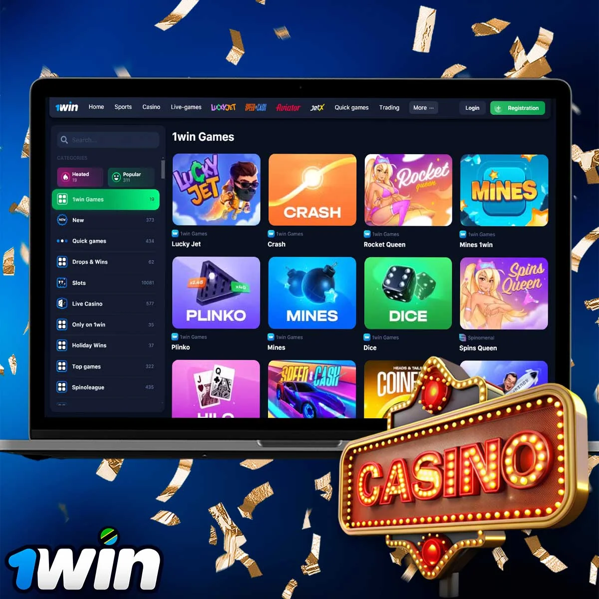 Information about Exclusive Games at 1Win Casino