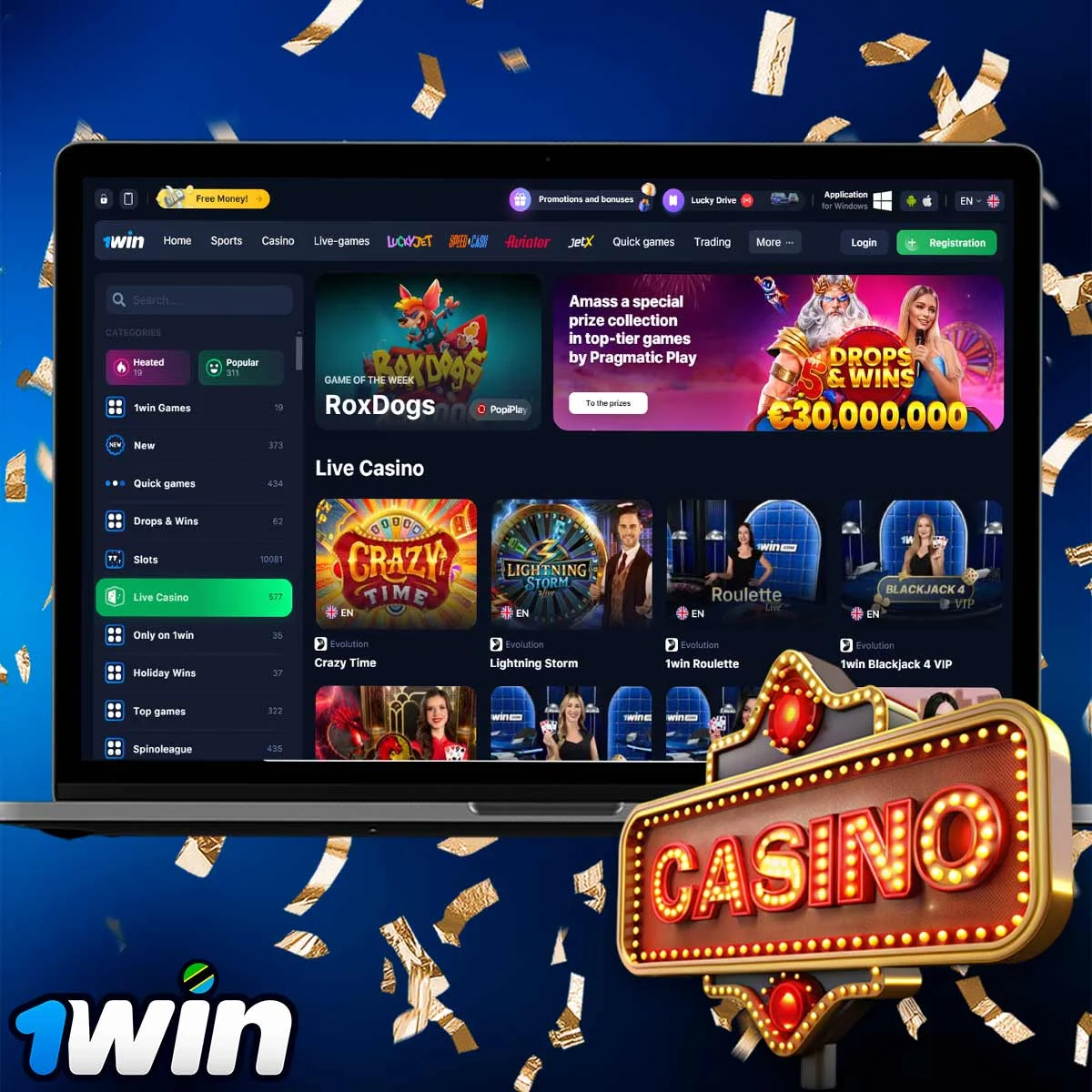 Information about Live Casino at 1Win Casino