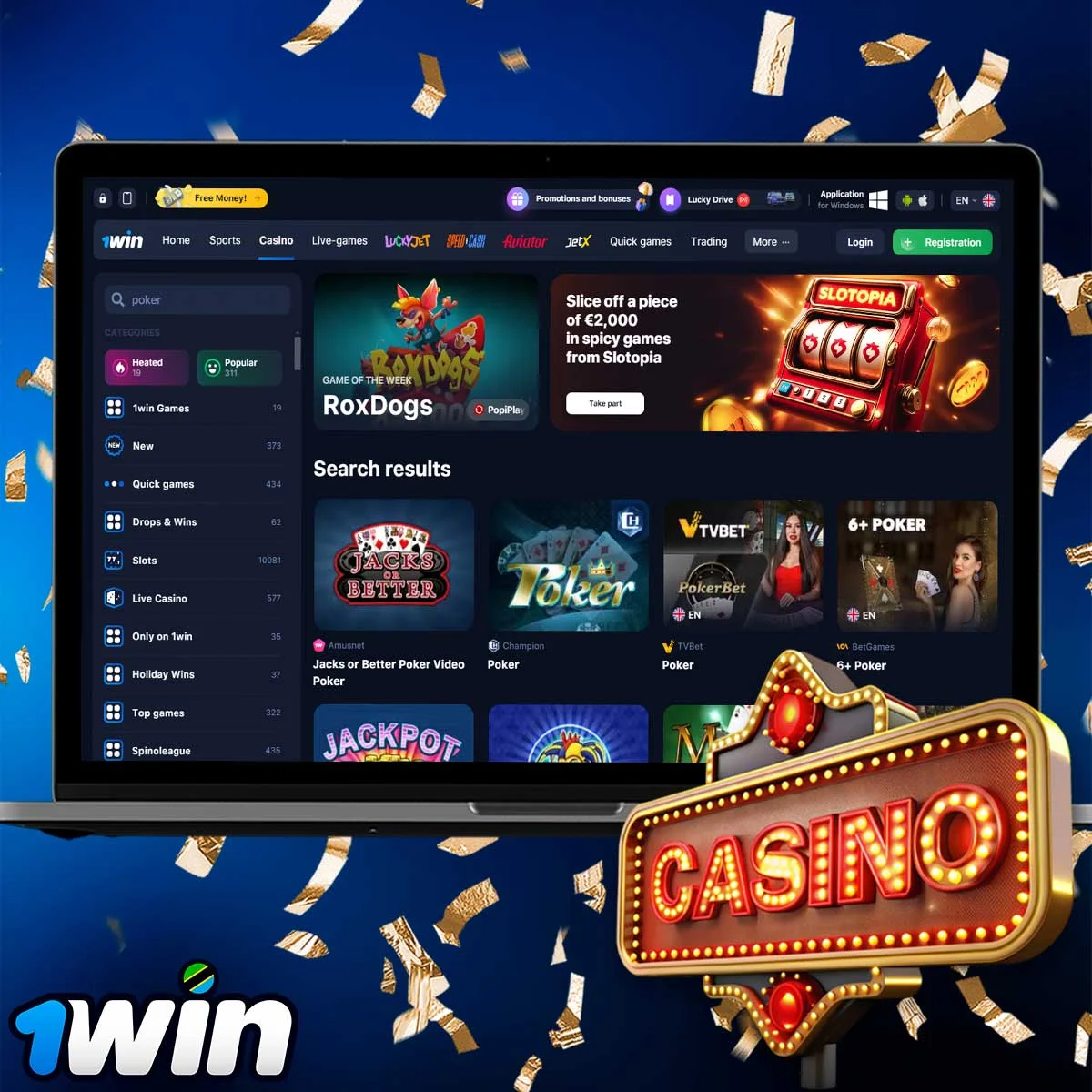 Information about Poker at 1Win Casino